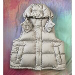 Lululemon Athletica Silver Puffer Vest